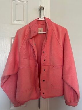 thread and supply pink button down